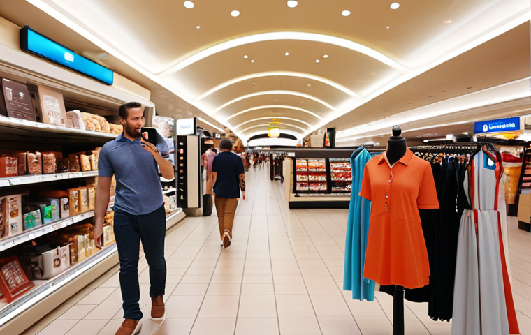 **
*Prompt: A bustling shopping mall interior, showcasing a smartphone displaying an indoor navigation app guiding a customer towards a specific product shelf. Beacons are subtly visible in the background. Emphasis on the convenience and precision of indoor positioning.*
**